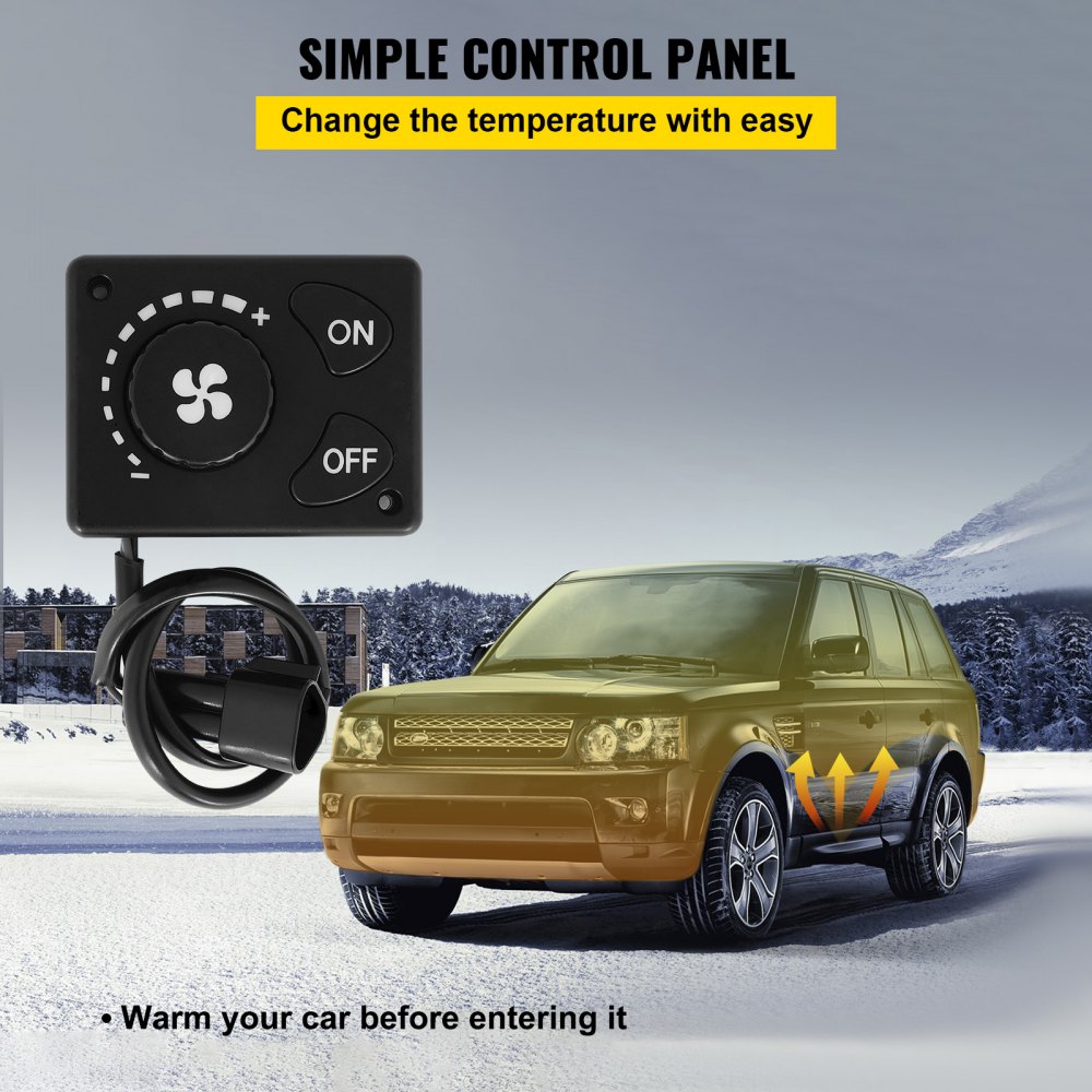 8KW 2Holes 12V Air Diesel Heater Fuel Consumption 0.21-0.65(l/h) for Truck Boat Car Trailer