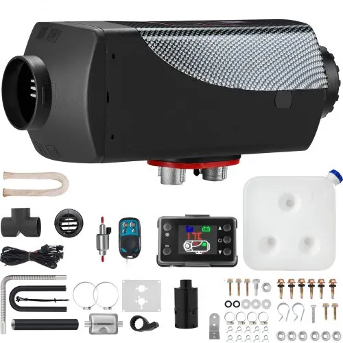Diiselpuhur 8 kW, 12V, 10 l paagiga, LCD-pult, must