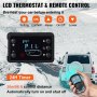 lcd thermostat and remote control for VEVOR diesel air heater with 24h timer.