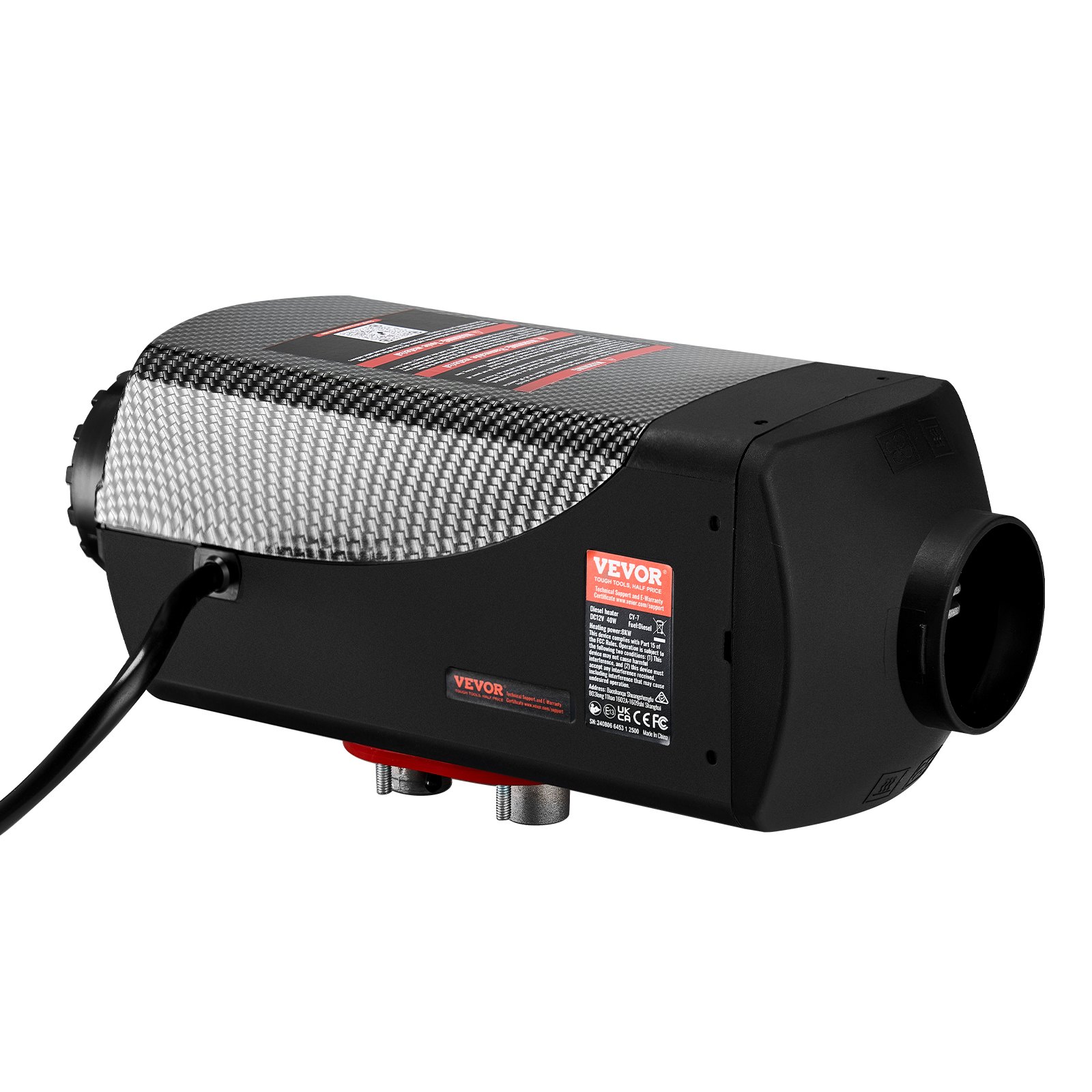 VEVOR 8KW Diesel Air Heater Muffler Diesel Heater 12V Remote Control Diesel Parking Heater with LCD Switch for Car Trucks Motorhome Boat and Bus