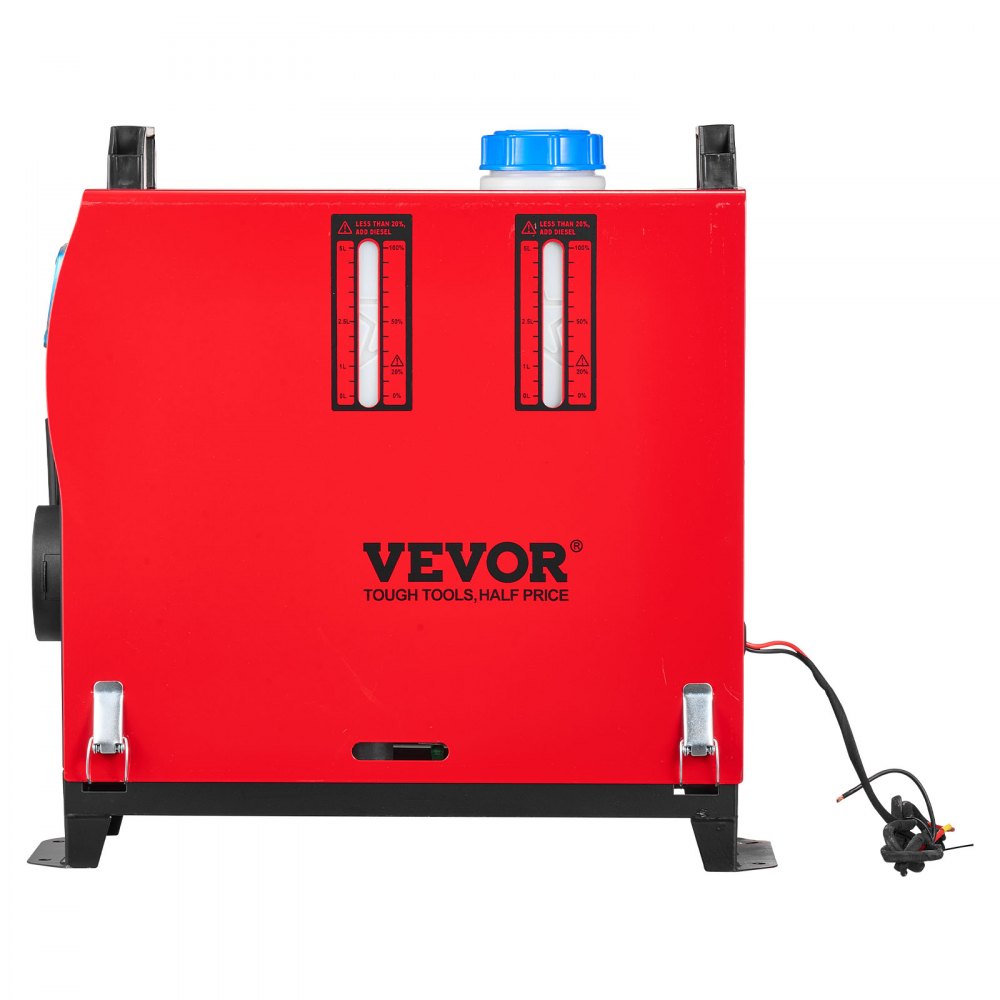 VEVOR Diesel Air Heater, 12-24V 5-8KW, Fast Heating Diesel Parking Heater with Remote Control and Blue LCD Switch, Low Noise, Pre-Heating Function, for RV, Truck, Camper, Van, Boat and Trailer