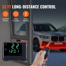 VEVOR Diesel Air Heater 12V 2KW LCD Display Remote Control for Car Bus RV Indoors