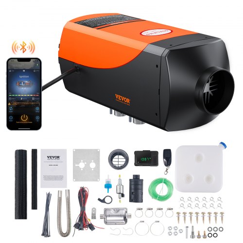VEVOR Diesel Air Heater 12V 5KW Bluetooth App LCD Display for Car Bus RV Indoors
