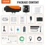VEVOR Bluetooth App Control Diesel Air Heater, 12V 5KW Diesel Heater with Automatic Altitude Adjustment, Remote Control and LCD, Diesel Parking Heater for RV Trailer Camper Van Boat