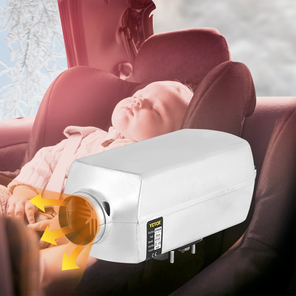 5KW 12V Air Diesel Heater Parking Heater With Remote Aluminum LCD Monitor Car