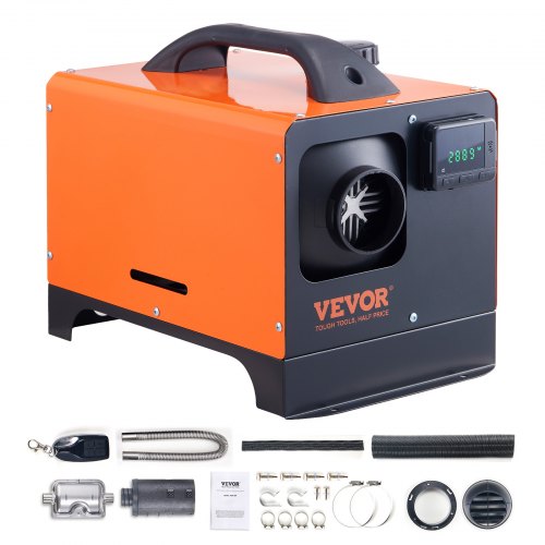 VEVOR Diesel Air Heater, 12V 5KW All-on-one Diesel Heater with Remote Control and LCD Display, 5L Fuel Tank Portable Diesel Parking Heater, Rapid Heating for RV Trailer Camper Van Boat And Indoors