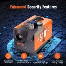 VEVOR 8 KW Diesel Air Heater, Bluetooth App Control All-on-one Diesel Heater with Automatic Altitude Adjustment, Remote Control and LCD, Portable Parking Heater for RV Trailer Camper Van Boat