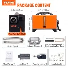 VEVOR Diesel Air Heater All-in-one 12V 8KW Bluetooth App LCD for Car RV