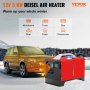 VEVOR NEW Diesel Air Heater, 5KW 12V Parking Heater, Mini Truck Heater, Single Outlet Hole, with Black LCD, Remote Control, Fast Heating Diesel Heater, For RV Truck, Boat, Bus, Car Trailer, Motorhomes