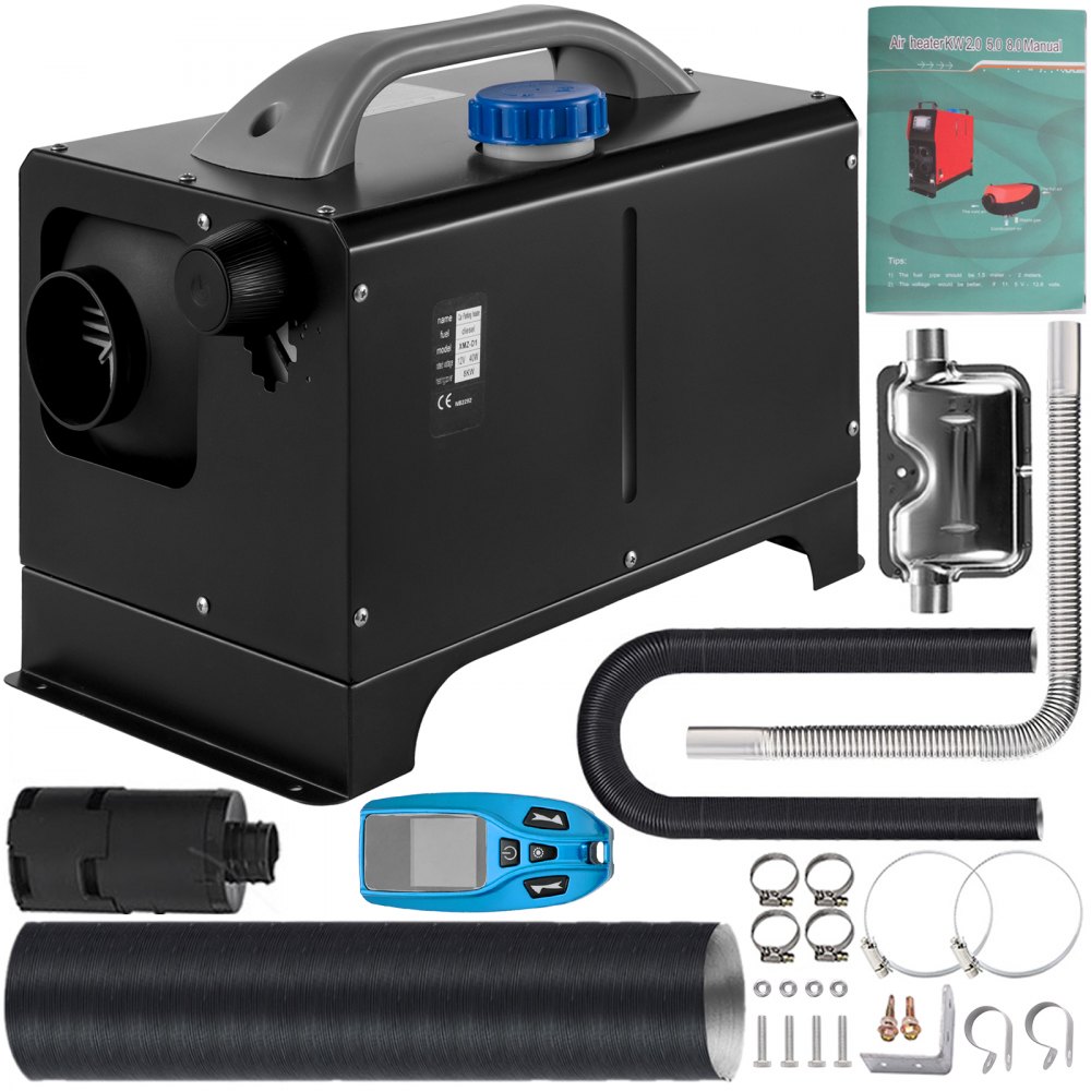 Vevor Diesel Air Heater Parking Heater, 8kwtruck Heater W/ Knob, Remote Control
