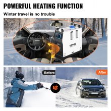 VEVOR Diesel Air Heater, 5KW Parking Heater, All in One 12V Truck Heater, One Air Outlet, LCD Switch, Remote Control, Fast Heating Diesel Heater, For Truck, Boat, Car Trailer, Campervans, Caravans