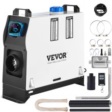 VEVOR Diesel Air Heater, 5KW Parking Heater, All in One 12V Truck Heater, One Air Outlet, LCD Switch, Remote Control, Fast Heating Diesel Heater, For Truck, Boat, Car Trailer, Campervans, Caravans