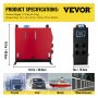 VEVOR 3KW Diesel Air Heater All in One 4 Air Outlet Diesel Heater 12V Remote Control Parking Heater Silencer with Blue LCD Switch for RV Trucks Bus and Trailer