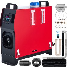 VEVOR 5KW Diesel Air Heater, All in One 12V Diesel Parking Heater Muffler, Diesel Heater Remote Control with LCD Switch