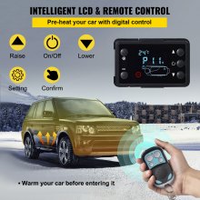 VEVOR 5KW Diesel Air Heater, All in One Σιγαστήρα 12V Diesel Heater Parking, Diesel Heater Remote Control with LCD Switch