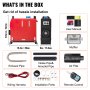 VEVOR 5KW Diesel Air Heater All in One 1 Air Outlet Diesel Heater 12V Remote Control Parking Heater Silencer with Voice Broadcast Switch for RV Trucks Bus and Trailer
