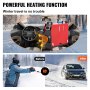 VEVOR 5KW Diesel Air Heater All in One 1  Diesel Heater 12V Diese Fuel Heater Remote Control Parking Heater Silencer with Blue LCD Switch Single Air Outlet for RV Trucks Bus and Trailer