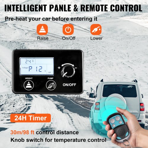 Air Diesel Heater Fuel 12V 8KW With LCD Switch 1 Air Outlet For RV Trucks