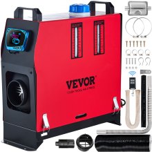 VEVOR 8KW Chauffage à air diesel Silencieux Chauffage diesel 12V 8000W Chauffage de stationnement diesel Télécommande avec interrupteur LCD pour voiture, bus, camions, camping-car et bateaux