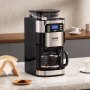 Cafetera VEVOR con molinillo, 12 tazas, cafetera con molinillo y filtro, control de intensidad de café de 3 niveles, temporizador de 24 horas para preparación automática, ideal para casa, oficina, restaurante.