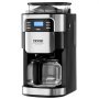 Cafetera VEVOR con molinillo, 12 tazas, cafetera con molinillo y filtro, control de intensidad de café de 3 niveles, temporizador de 24 horas para preparación automática, ideal para casa, oficina, restaurante.