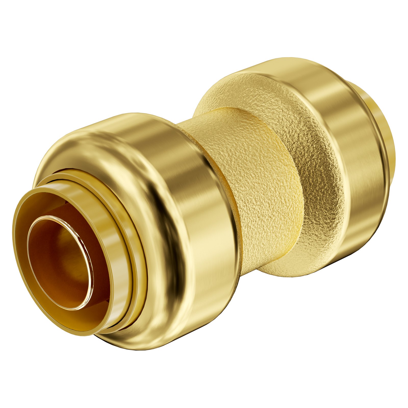 VEVOR Pipe Fittings, 3/4" 12PCS Brass Pipe Fittings, Straight-Through Push-Fit Pipe Connector Brass Air Fittings, Heavy Duty Plumbing Fittings Adapter for Heating/Shower Systems, Water Pipes