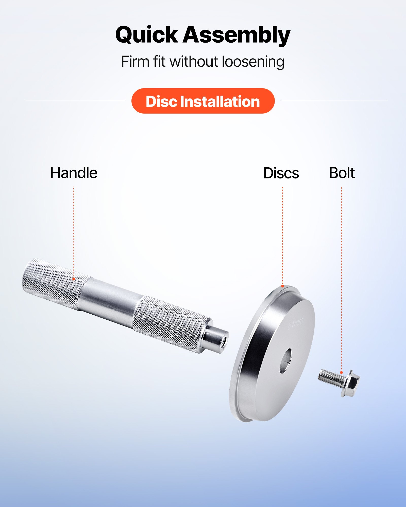 VEVOR Bearing Press Kit, 10 Pcs, Bearing Race and Seal Driver Set with 9 Bushings and Handle Shaft, Bushing Driver Tool Set, Heavy Duty Aluminum Alloy Removal Installation Tool Kit with Storage Case