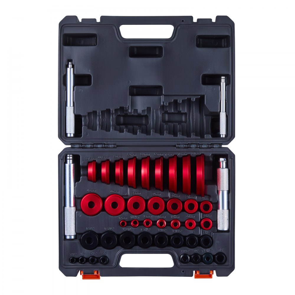 VEVOR Bearing Press Kit, 43 Pcs, Bearing Race and Seal Driver Set with 39 Bushings & Handle Shafts, Bushing Driver Tool Set, Heavy Duty Aluminum Alloy Removal Installation Tool Kit with Storage Case