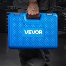 VEVOR Bearing Press Kit, 7 Pcs, Bearing Race and Seal Driver Set with 5 Bushings, Handle Shaft and Extension Rod, Bushing Driver Tool Set, Heavy Duty Removal Installation Tool Kit with Storage Case
