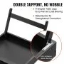 black VEVOR bed tray table with h-shaped legs and metal buckle for double support and no wobble.