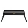 black VEVOR bed tray table with folding legs, suitable for breakfast in bed or laptop use.