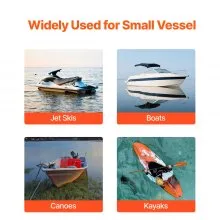 VEVOR Sand Spike Boat Anchor, 36 in Slide Anchor Shore Spike, Galvanized Carbon Steel Boat Shore Anchors, Shallow Water Beach Anchors, for Securing Jet Ski PWC Pontoon Kayak on Beaches & Sandbars