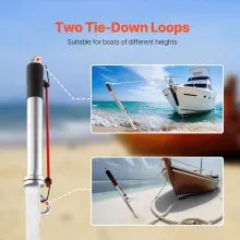 VEVOR Sand Spike Boat Anchor, 36 in Slide Anchor Shore Spike, Galvanized Carbon Steel Boat Shore Anchors, Shallow Water Beach Anchors, for Securing Jet Ski PWC Pontoon Kayak on Beaches & Sandbars