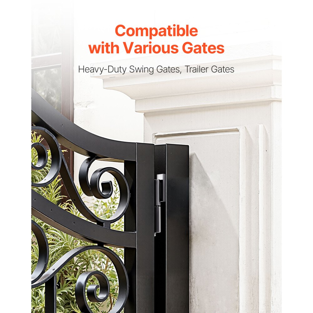 VEVOR Heavy Duty Gate Hinges, 2-Pack 7-Inch Barrel Gate Hinge, Weld On Hinges 900 lbs Load Capacity for Swing Trailer Gates, Grease Zerk Fitting & Internal Ball Bearings for Smooth Operation