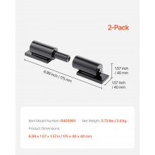 7-Inch Heavy Duty Gate Hinges 2 PCS Weld On Barrel Hinge for Swing Trailer Gate