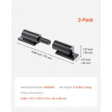 7-Inch Heavy Duty Gate Hinges 2 PCS Weld On Barrel Hinge for Swing Trailer Gate