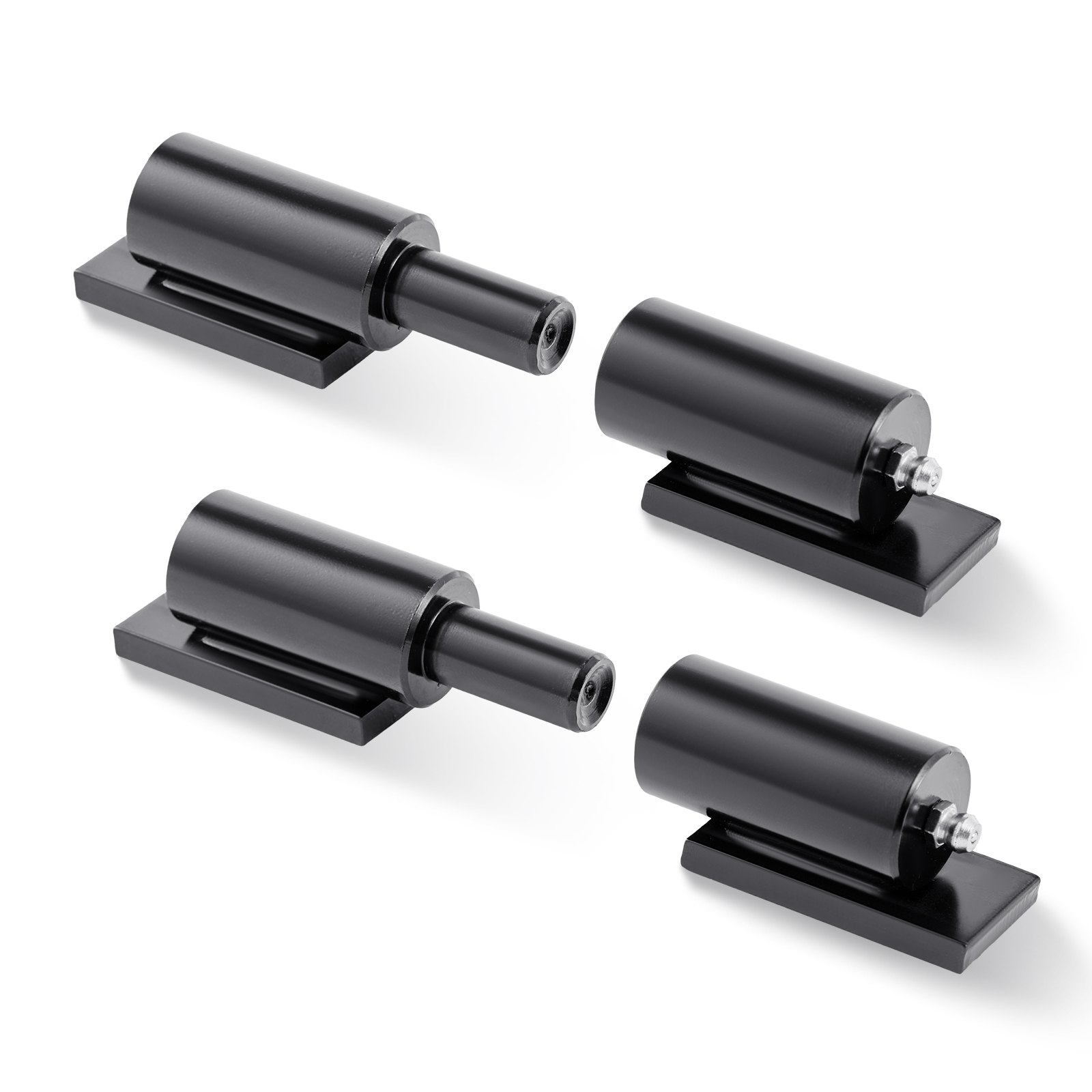 VEVOR Heavy Duty Gate Hinges, 2-Pack 7-Inch Barrel Gate Hinge, Weld On Hinges 900 lbs Load Capacity for Swing Trailer Gates, Grease Zerk Fitting & Internal Ball Bearings for Smooth Operation