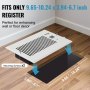 Quiet Register Booster Fan Heating/Cooling 6 x 10 inch with Remote White