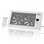 Quiet Register Booster Fan Heating/Cooling 6 x 12 inch with Remote White
