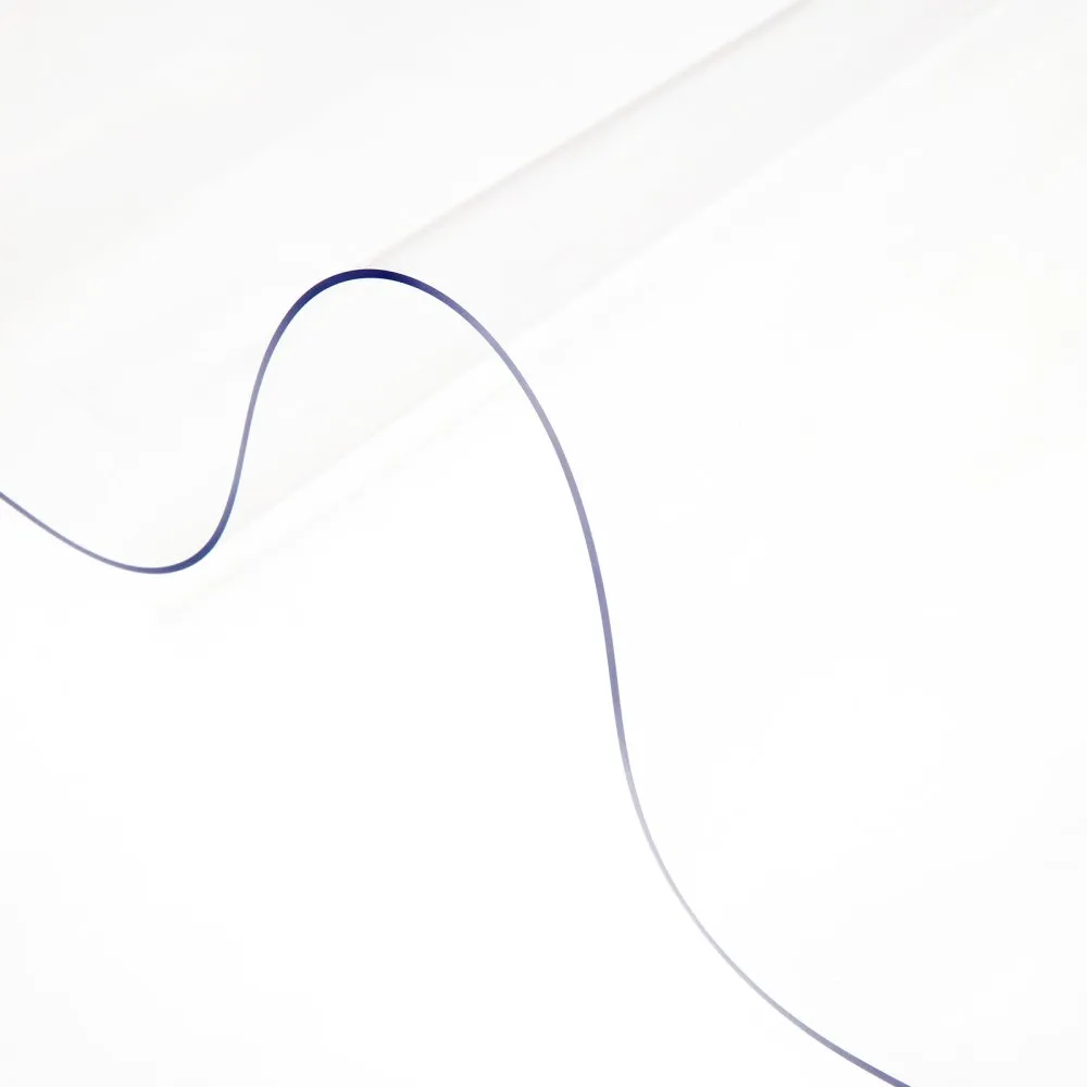 VEVOR Plastic Table Cover, 46"x96"x0.08", Transparent PVC Table Protector, Rectangle Clear Desk Mat, Water Oil Proof Table Cover for Dining Table Coffer Table Kitchen Worktable Dresser Cabinet, etc.