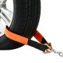 VEVOR Axle Straps, 2 in x 3.2 ft Heavy Duty Axle Tie Down Straps, 12000 lbs Break Strength Axle Tie Down Straps with D Rings, 4 Pack Heavy Duty Axle Straps, for Car, Trailer, Truck, Towing & Hauling