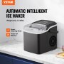 VEVOR Portable Countertop Ice Maker 26Lbs/24H Self-Cleaning with Scoop Basket