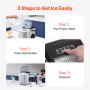 Portable Countertop Ice Maker 26Lbs/24H Self-Cleaning with Scoop Basket Home Bar