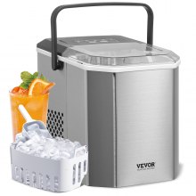 Portable Countertop Ice Maker 26Lbs/24H Self-Cleaning with Scoop Basket Home Bar