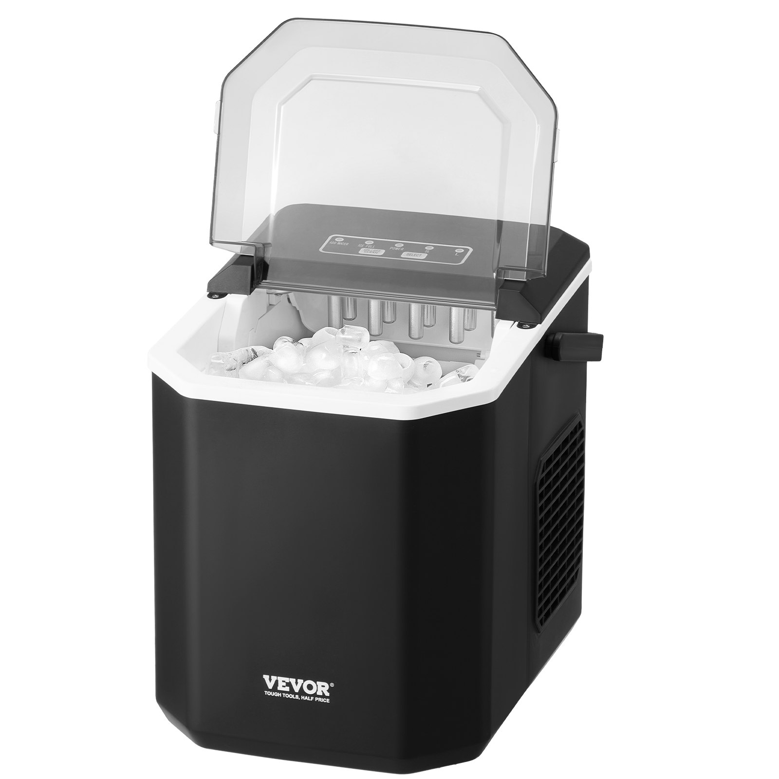 VEVOR Portable Countertop Ice Maker 26Lbs/24H Self-Cleaning with Scoop Basket