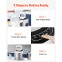 Portable Countertop Ice Maker 33Lbs/24H Self-Cleaning with Scoop Basket Home Bar
