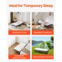 VEVOR Rollaway Bed Folding Bed with 100 mm Foam Mattress for Adults & Guest