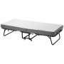 VEVOR Rollaway Bed, 31 in x 75 in Folding Bed with 5 in Mattress, Twin Size Foldable Bed with Sturdy Metal Frame & Memory Foam Mattress, Portable Twin Roll Away Bed with Mattress, for Adults, Guest