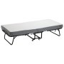VEVOR Rollaway Bed, 31 in x 75 in Folding Bed with 5 in Mattress, Twin Size Foldable Bed with Sturdy Metal Frame & Memory Foam Mattress, Portable Twin Roll Away Bed with Mattress, for Adults, Guest