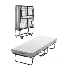 VEVOR Rollaway Bed Folding Bed with 5 inches Foam Mattress for Adults & Guest